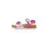 Sandali bianchi e fucsia da bambina con cuoricini glitterati Settenote, Scarpe Bambini, SKU k283000434, Immagine 0